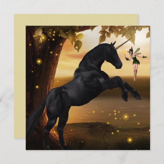 ファンタジーフェアリー&ブラックユニコーン (正面/裏面)