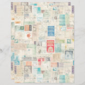 ファンタジーフェイク切手コラージュ1 (正面/裏面)