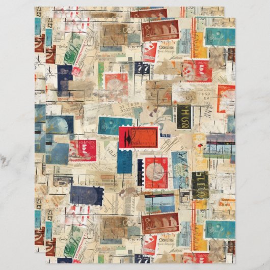 ファンタジーフェイク切手コラージュ3 (正面/裏面)