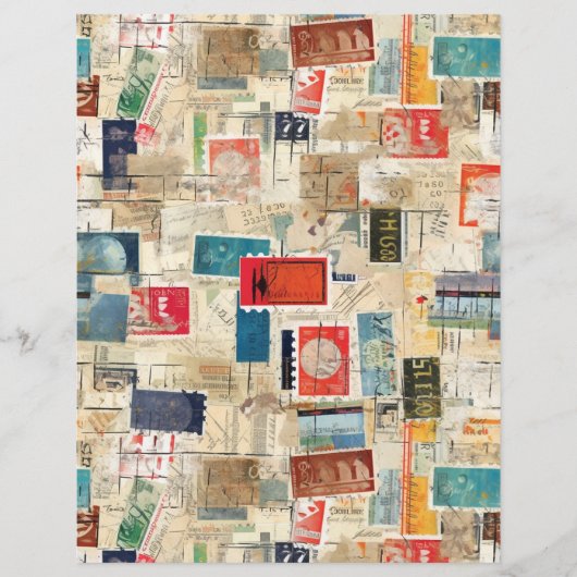 ファンタジーフェイク切手コラージュ3 (正面)