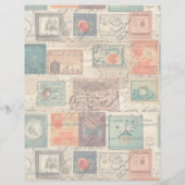 ファンタジーフェイク切手コラージュ6光 (裏面)