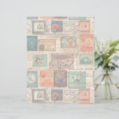 ファンタジーフェイク切手コラージュ6光 (スタンド正面)