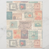 ファンタジーフェイク切手コラージュ6光 (正面)