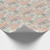 ファンタジーフェイク切手コラージュ6光 ラッピングペーパー (角)