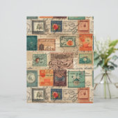 ファンタジーフェイク切手コラージュ6 (スタンド正面)