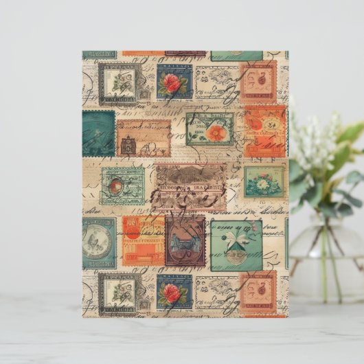 ファンタジーフェイク切手コラージュ6 (スタンド正面)