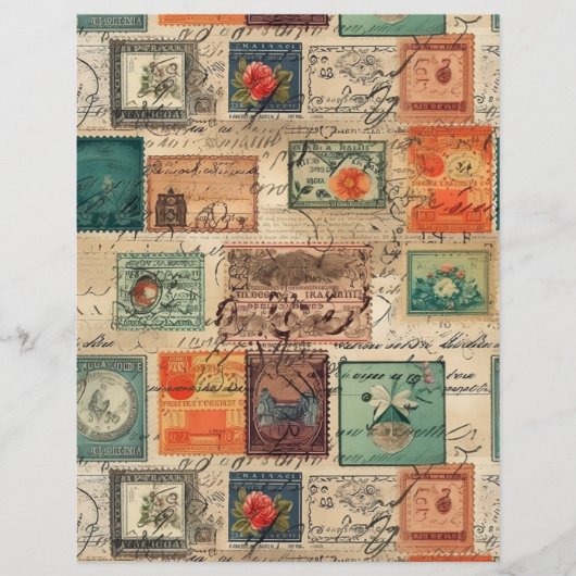 ファンタジーフェイク切手コラージュ6 (正面)