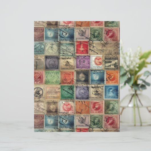 ファンタジーフェイク切手コラージュ7 (スタンド正面)