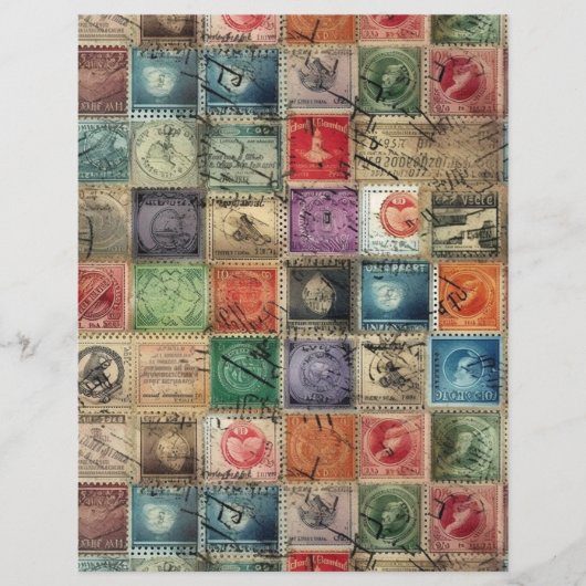 ファンタジーフェイク切手コラージュ7 (正面)