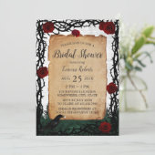 ファンタジーフォレストバラ&トーンブライダルシャワー 招待状 (スタンド正面)