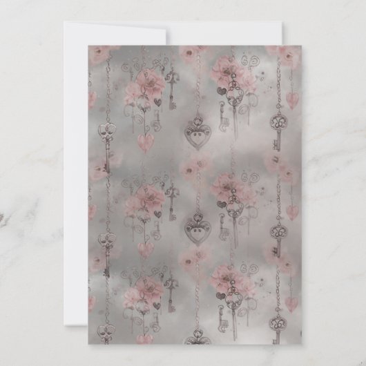 ファンタジーフォレストフェアリードア招待状 招待状 (裏面)