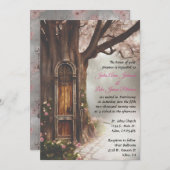 ファンタジーフォレストフェアリードア招待状 招待状 (正面/裏面)