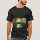 ファンタジーフォレストブリッジ絵画デジタル自然 Tシャツ (正面)