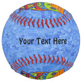 ファンタジーフクロウネオンカラーズスターアイズブルー ソフトボール (裏面)