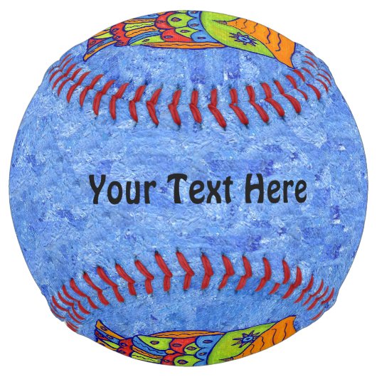 ファンタジーフクロウネオンカラーズスターアイズブルー ソフトボール (正面)