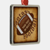 ファンタジーフットボパーソナライズされたールクリスマスオーナメント メタルオーナメント (右)