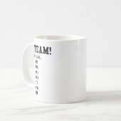 ファンタジーフットボールが楽しい - Go Team コーヒーマグカップ (正面左)