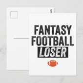 ファンタジーフットボール敗者 面白いファンタジーフットボールギフト ポストカード (正面/裏面)