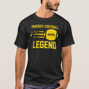 ファンタジーフットボール荷車を引くレジェンドパーティーキットトロフィー Tシャツ