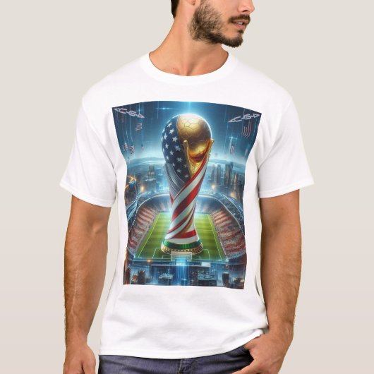 ファンタジーフューチャーw杯米国2026オンブラック tシャツ (正面)