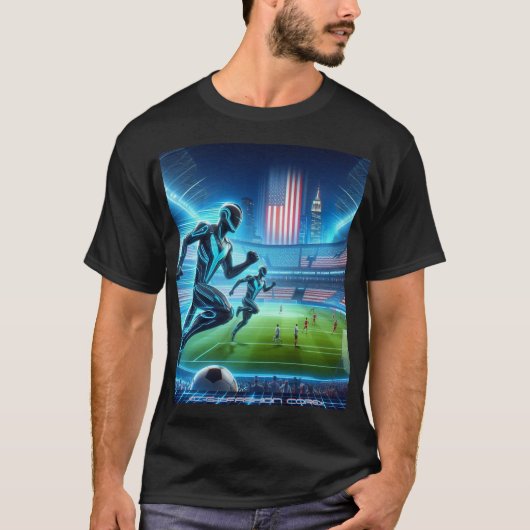 ファンタジーフューチャーw杯米国2026年黒番#2 tシャツ (正面)