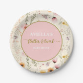 ファンタジーフラッタとトワイルワイルドフラワー ペーパープレート (正面)