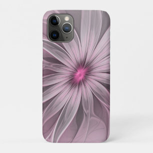 ファンタジーフラワーアブストラクトプラムフローラルフラクタルアート iPhone 11 PROケース
