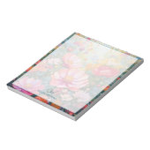 ファンタジーフラワーガーデンモノグラパーソナライズされたム ノートパッド (回転)