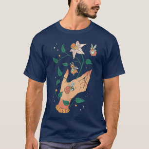 ファンタジーフラワーナトゥールコテージコアフェアリービューティフルA Tシャツ