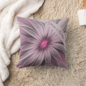 ファンタジーフラワー抽象芸術プラムフローラフラクタル名 クッション (ブランケット)