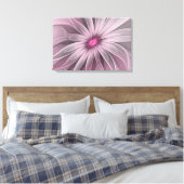 ファンタジーフラワー抽象芸術プラムフローラフラクタル・アート キャンバスプリント (インサイチュ (寝室))