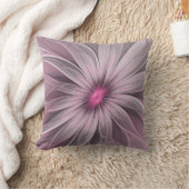 ファンタジーフラワー抽象芸術プラムフローラフラクタル・アート クッション (ブランケット)