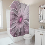 ファンタジーフラワー抽象芸術プラムフローラフラクタル・アート シャワーカーテン (インサイチュ)