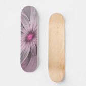 ファンタジーフラワー抽象芸術プラムフローラフラクタル・アート スケートボード (正面)