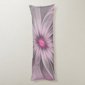 ファンタジーフラワー抽象芸術プラムフローラフラクタル・アート ボディピロー (裏面 (縦))