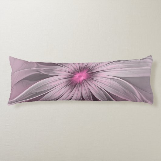 ファンタジーフラワー抽象芸術プラムフローラフラクタル・アート ボディピロー (正面)