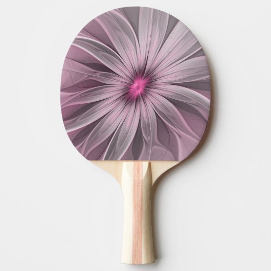 ファンタジーフラワー抽象芸術プラムフローラフラクタル・アート 卓球ラケット (正面)