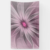 ファンタジーフラワー抽象芸術プラムフローラフラクタル・アート 横断幕 (縦)