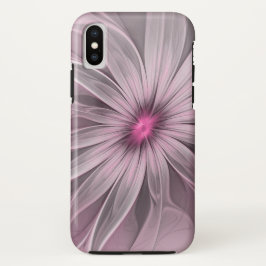 ファンタジーフラワー抽象芸術プラムフローラフラクタル・アート iPhone XSケース
