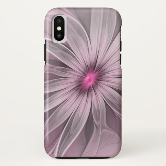 ファンタジーフラワー抽象芸術プラムフローラフラクタル・アート Case-Mate iPhoneケース (裏面)