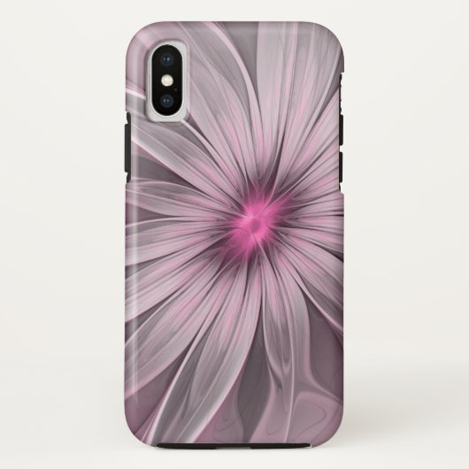ファンタジーフラワー抽象芸術プラムフローラフラクタル・アート Case-Mate iPhoneケース (裏面)