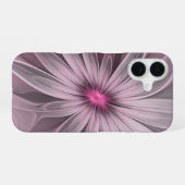 ファンタジーフラワー抽象芸術プラムフローラフラクタル・アート iPhone 16ケース (裏面横)