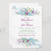 ファンタジーフラワー招待状 招待状 (正面/裏面)