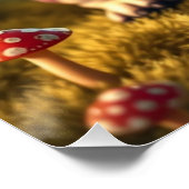 ファンタジーフランスのブルドッグパピーアート ポスター (コーナー)