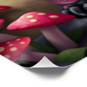 ファンタジーフランスのブルドッグパピーアート ポスター (コーナー)