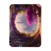 ファンタジーフローラコートヤードピンクツリー マグネット (縦)