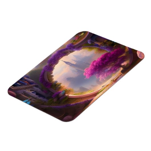 ファンタジーフローラコートヤードピンクツリー マグネット (左側)