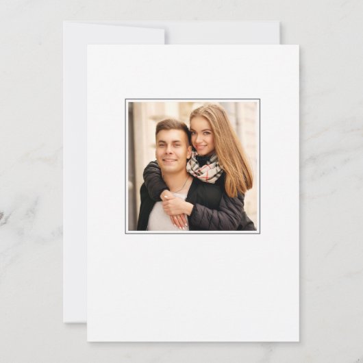 ファンタジーフローラボホウェディング日付カードを保存 セーブザデート (裏面)