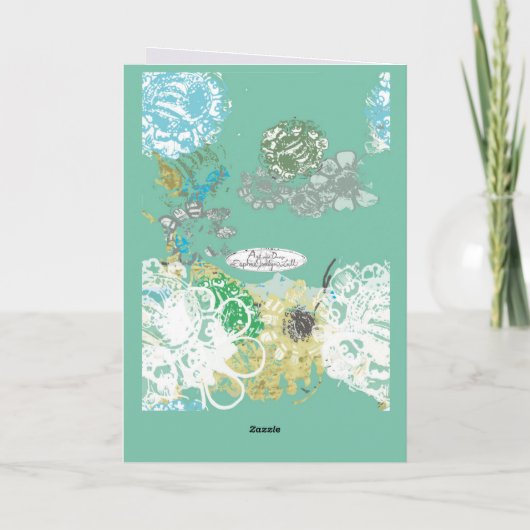 ファンタジーフローラ手書きグラフィック カード (裏面)