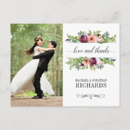 ファンタジーフローラ結婚の写真ありがとう ポストカード